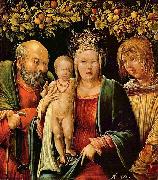 Albrecht Altdorfer Heilige Familie mit einem Engel Spain oil painting artist